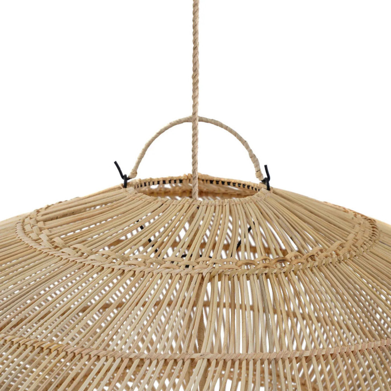 Abat jour original pour suspension 75 cm en Rotin Naturel The Macaron 