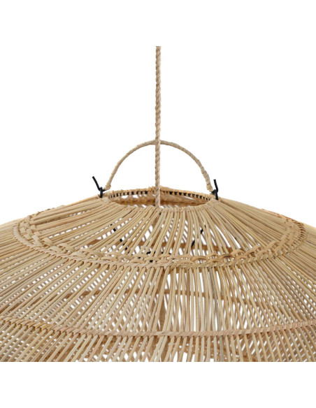 Abat jour original pour suspension 75 cm en Rotin Naturel The Macaron 