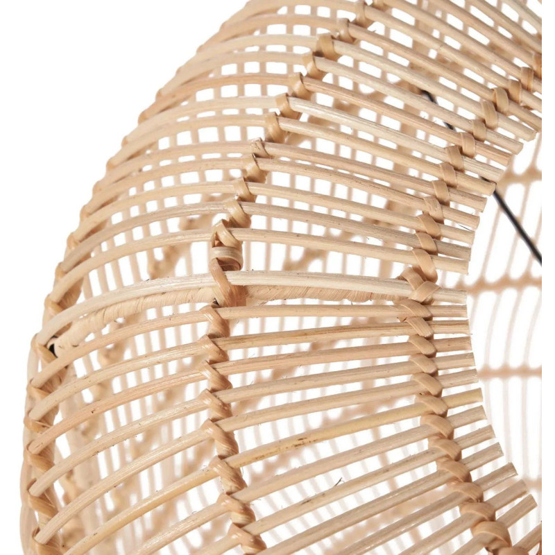 Grand Abat-jour bohème chic Hauteur 60 cm Rotin Naturel Tressé The Bozelo 