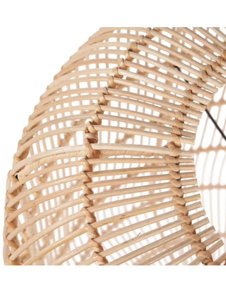Grand Abat-jour bohème chic Hauteur 60 cm Rotin Naturel Tressé The Bozelo 