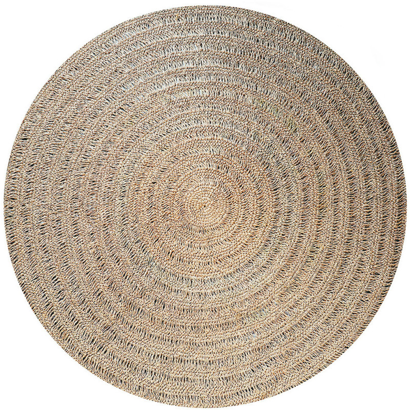Tapis Rond 200 cm en Raphia Sisal Palmier Naturel The Seagrass 