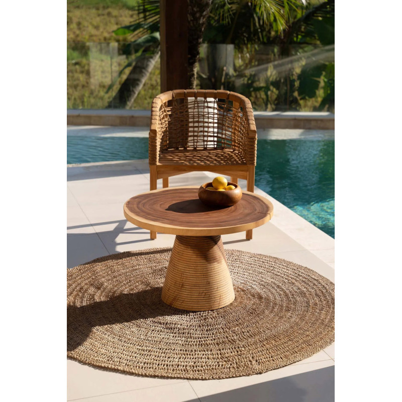 Tapis Rond 200 cm en Raphia Sisal Palmier Naturel The Seagrass 