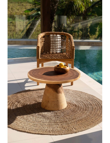 Tapis Rond 200 cm en Raphia Sisal Palmier Naturel The Seagrass 