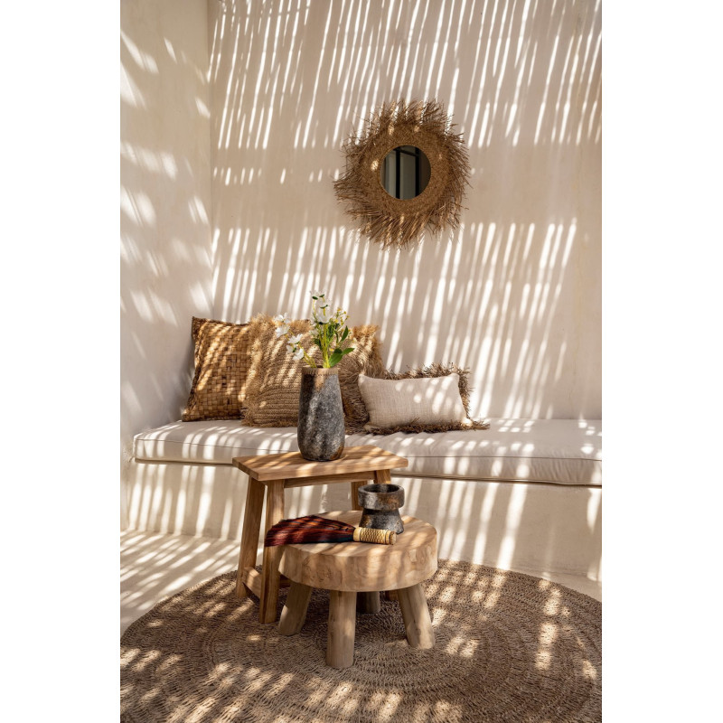 Tapis Rond 200 cm en Raphia Sisal Palmier Naturel The Seagrass 