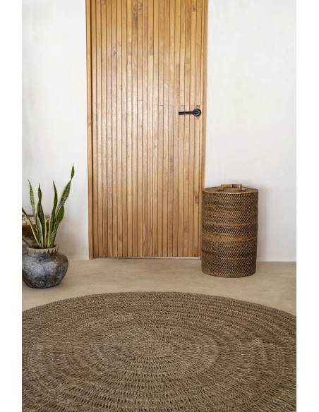 Tapis Rond 200 cm en Raphia Sisal Palmier Naturel The Seagrass 