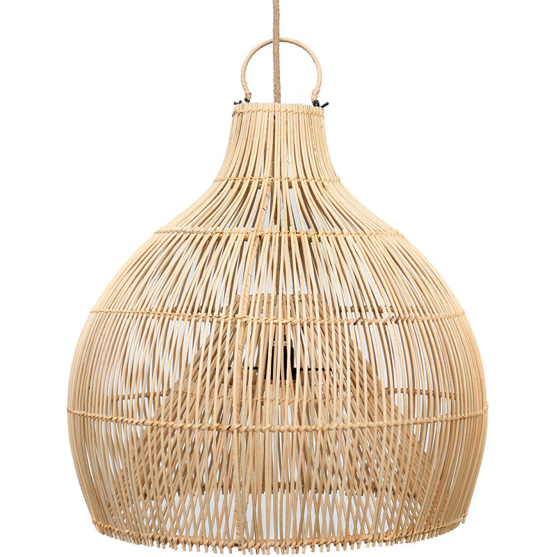 Abat jour original pour suspension 55 cm en Rotin Naturel The Lobster Trap 