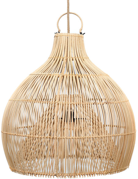Abat jour original pour suspension 55 cm en Rotin Naturel The Lobster Trap 