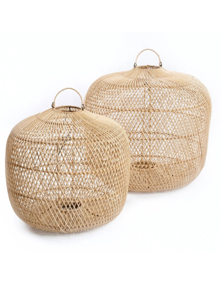 Abat-jour pour suspension 58 cm Rotin Naturel The Batu Bolong 