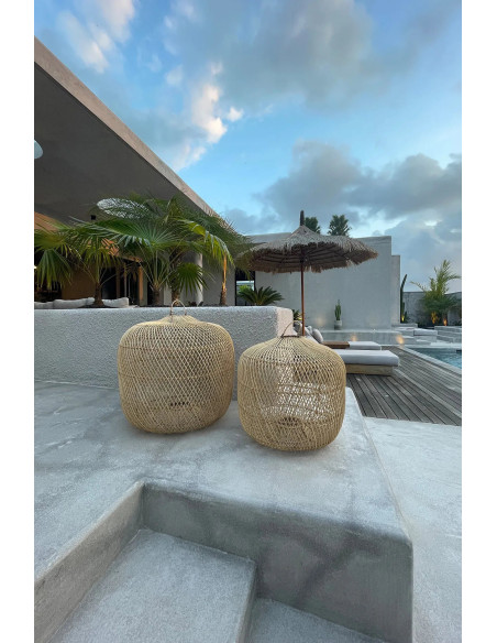 Abat-jour pour suspension 58 cm Rotin Naturel The Batu Bolong 