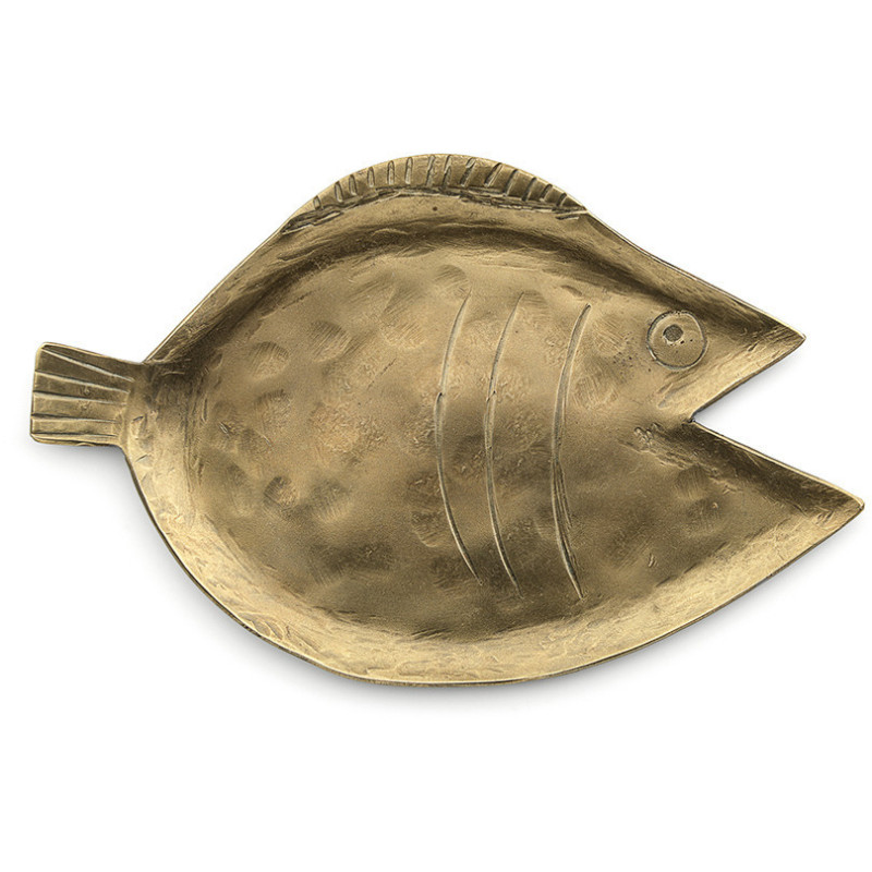 Petit Plateau original Poisson 16 cm Laiton Doré The Dory 
