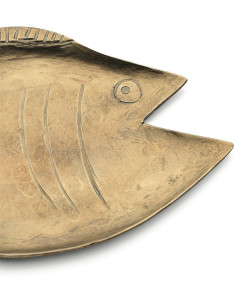 Petit Plateau original Poisson 16 cm Laiton Doré The Dory 