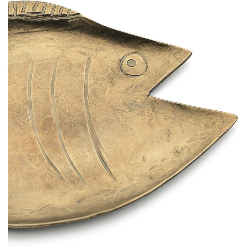Petit Plateau original Poisson 16 cm Laiton Doré The Dory 