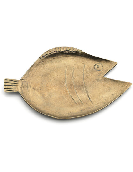 Petit Plateau original Poisson 16 cm Laiton Doré The Dory 