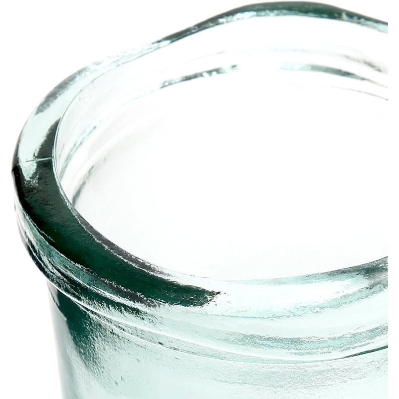 Vase moderne Cylindrique Hauteur 20 cm Verre recyclé Bleu Transparent The Jiandan 