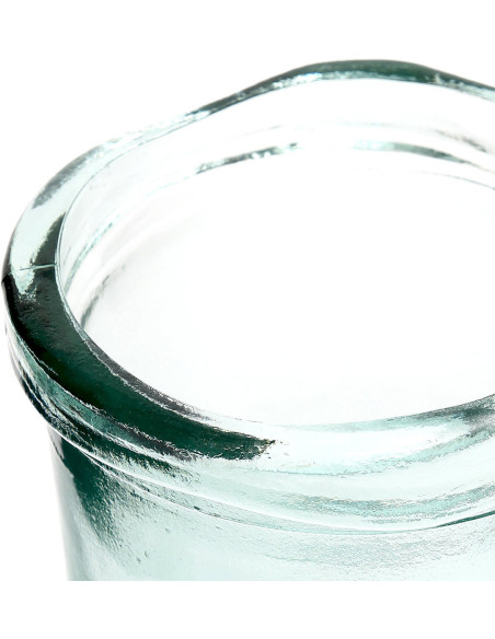 Vase moderne Cylindrique Hauteur 20 cm Verre recyclé Bleu Transparent The Jiandan 