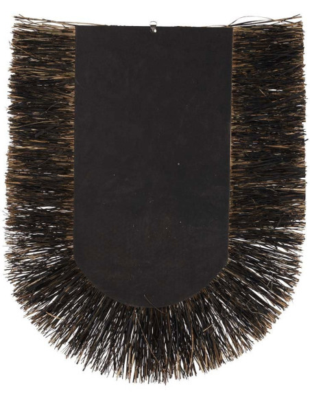 Grande décoration murale ethnique bohème H 87 cm Herbe Noir Tressé The Dada 