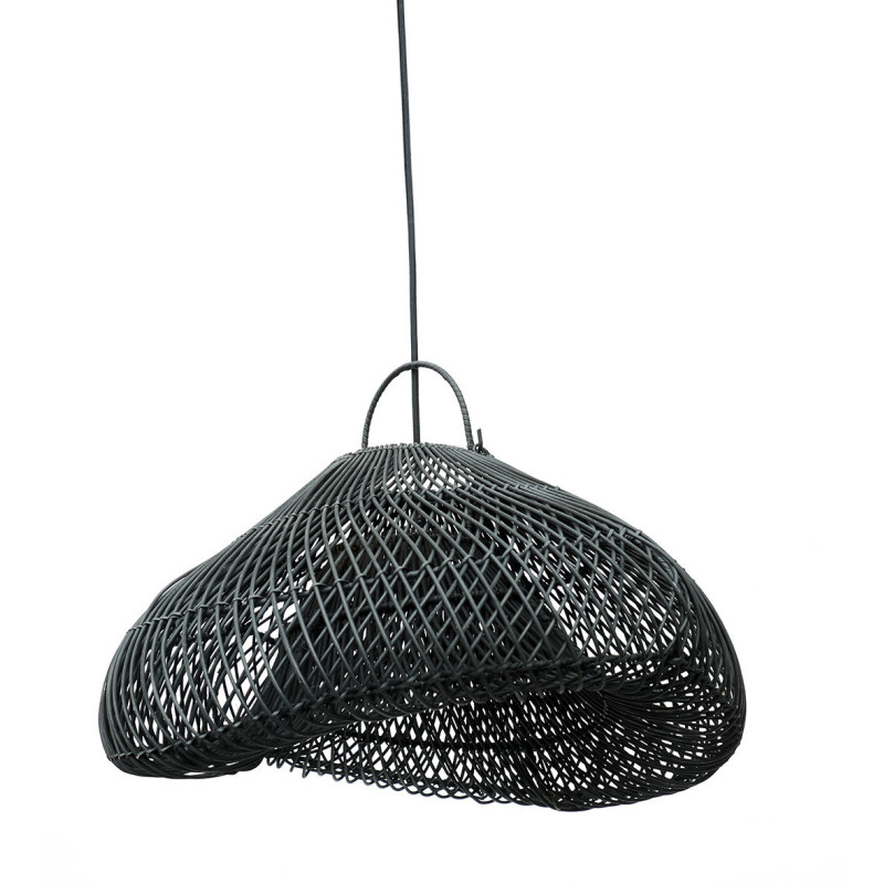 Abat-jour pour suspension 60 cm Rotin Noir The Cloud 