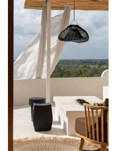 Suspension en rotin noir 60 x 60 x 35 cm The Cloud Bazar Bizar - 2