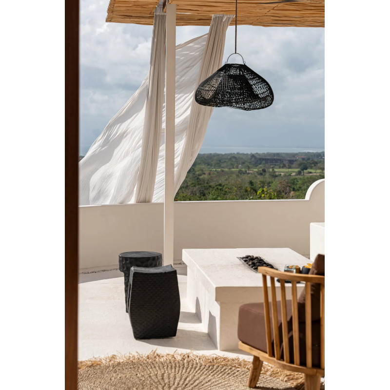 Abat-jour pour suspension 60 cm Rotin Noir The Cloud 