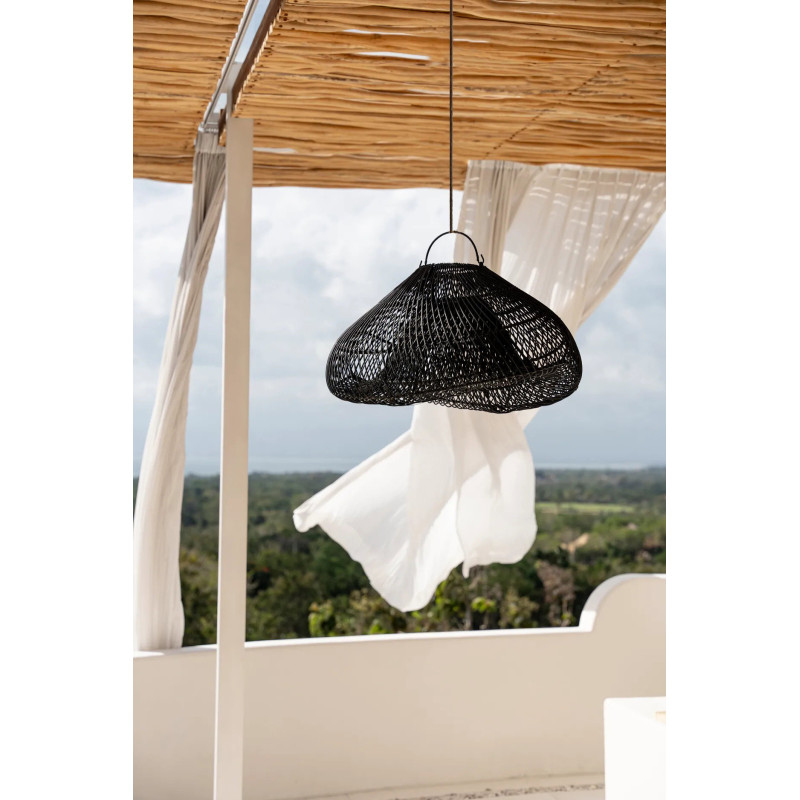 Abat-jour pour suspension 60 cm Rotin Noir The Cloud 