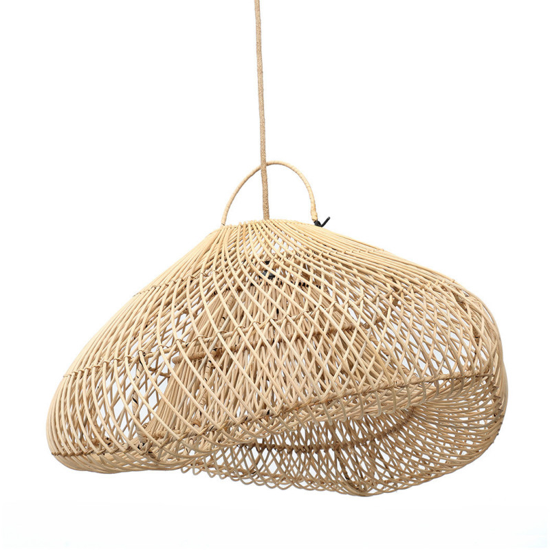 Abat jour original XL Nuage pour suspension 60 cm en Rotin Naturel The Cloud 