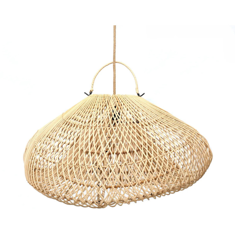 Abat jour original XL Nuage pour suspension 60 cm en Rotin Naturel The Cloud 