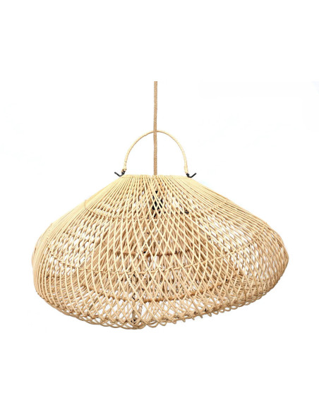 Abat jour original XL Nuage pour suspension 60 cm en Rotin Naturel The Cloud 