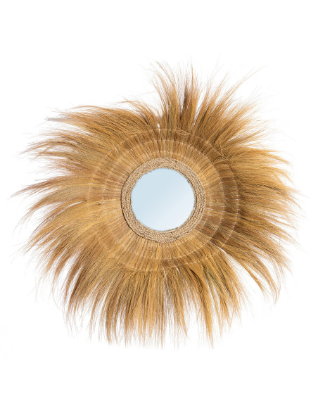 Miroir Mural Rond 90 cm en Herbe Naturel The Sunken Forest 