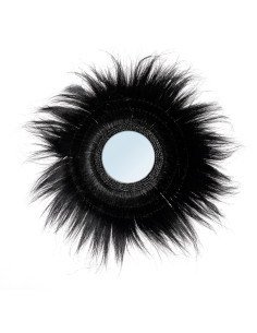 Miroir Mural Rond 90 cm en Herbe Noir The Sunken Forest 