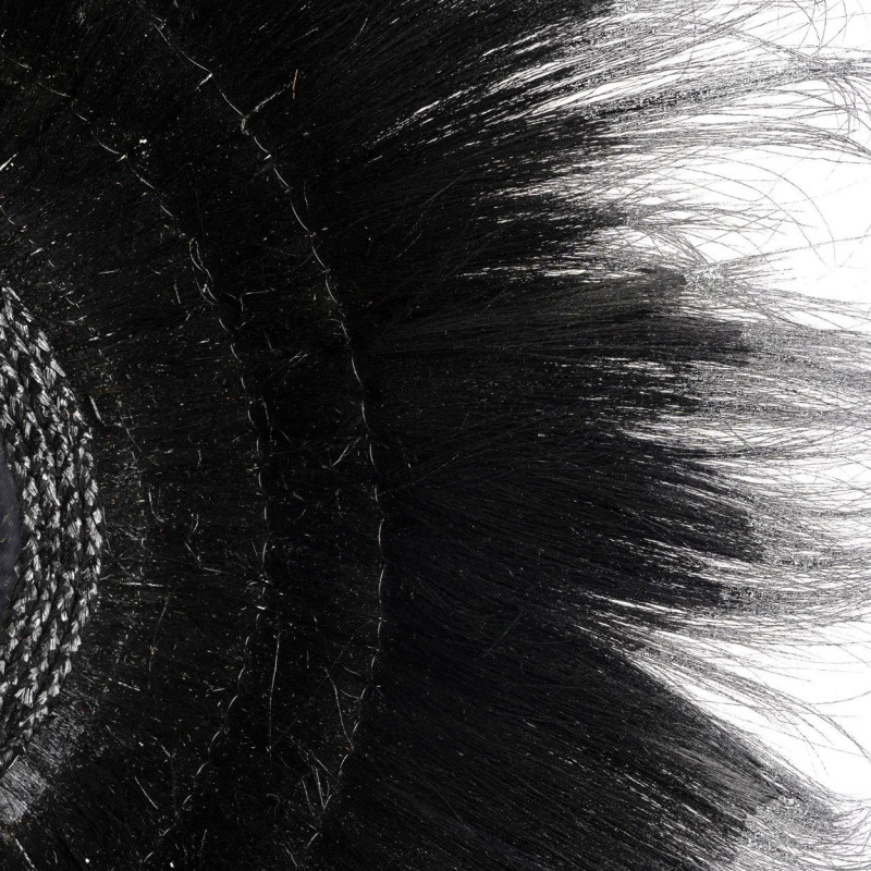 Miroir Mural Rond 90 cm en Herbe Noir The Sunken Forest 