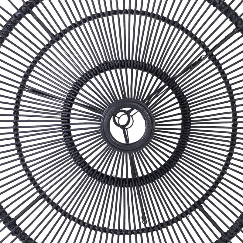 Abat jour original pour suspension 60 cm en Rotin Noir The Sky 