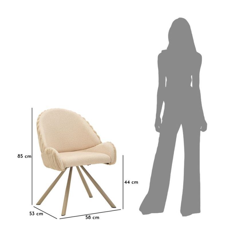 Lot de 2 Chaises salle à manger style...