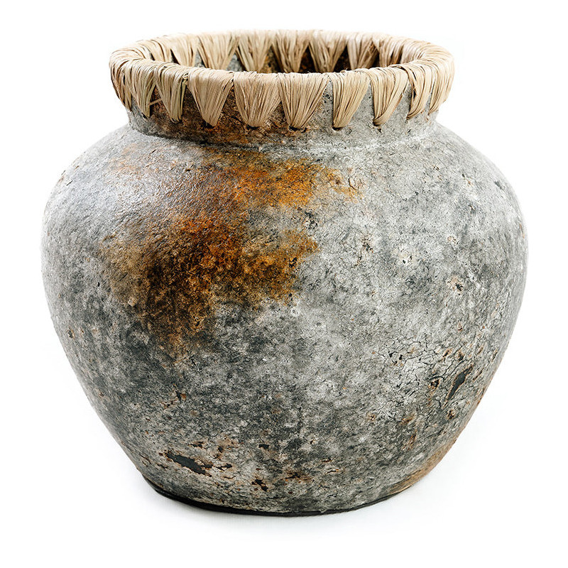 Vase Rond Hauteur 19 cm en Terre...