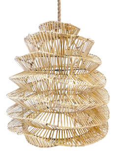 Abat-jour pour suspension 55 cm Rotin Naturel The Good Vibes