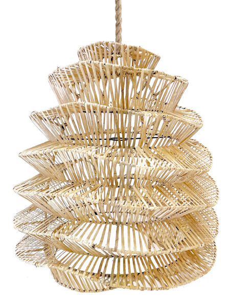 Abat-jour pour suspension 55 cm Rotin Naturel The Good Vibes