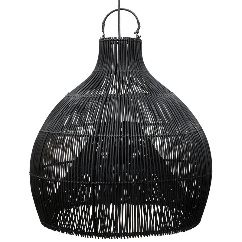 Abat-jour suspension cloche en rotin...