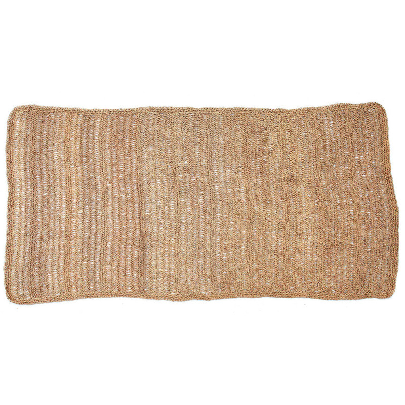 Tapis rectangulaire naturel en jonc...