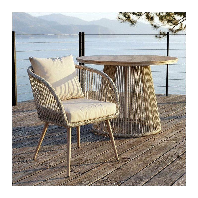 Lot de 4 Chaises de jardin design...