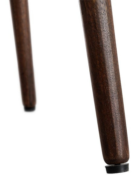 Table à manger moderne chic Carrée 4 personnes en Bois de manguier Marron foncé Nahira