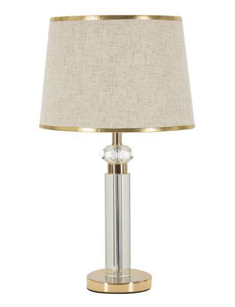 Lampe à poser design chic H 52 cm Verre Transparent Métal...