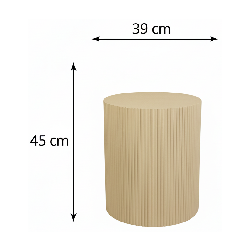 Table d’appoint cylindrique cannelée...