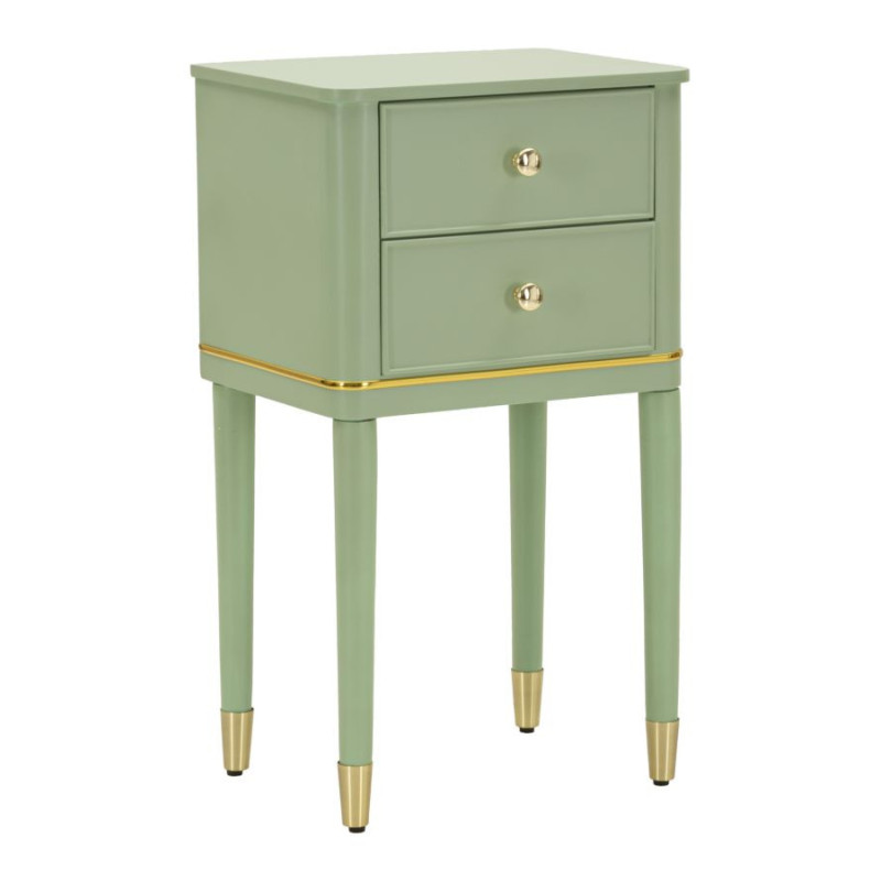 COMODINO CAMILLE VERDE CM 40X30X71 