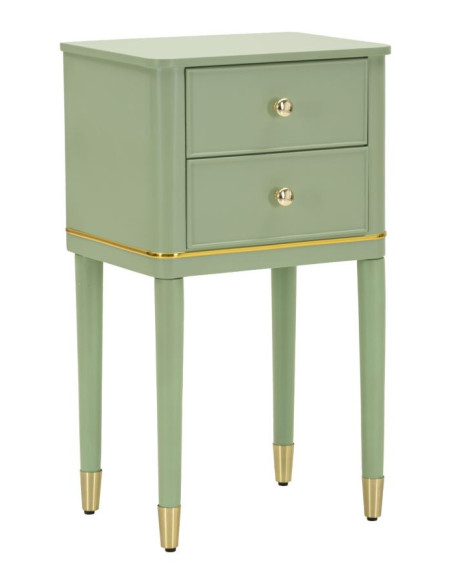COMODINO CAMILLE VERDE CM 40X30X71 