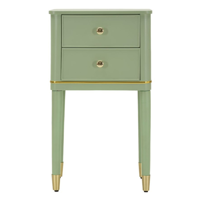 COMODINO CAMILLE VERDE CM 40X30X71 