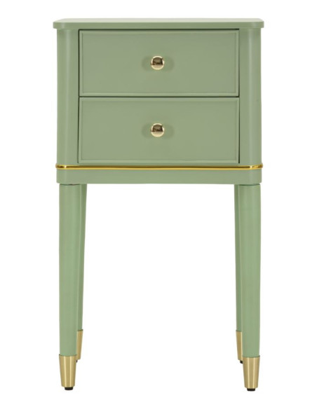 COMODINO CAMILLE VERDE CM 40X30X71 