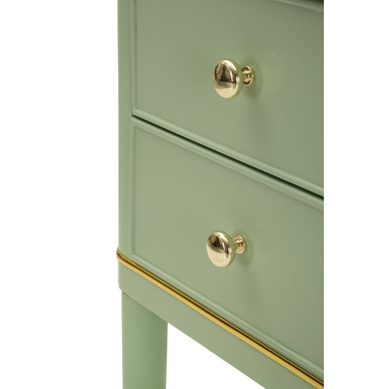 COMODINO CAMILLE VERDE CM 40X30X71 
