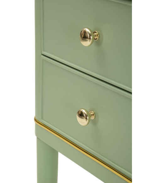 COMODINO CAMILLE VERDE CM 40X30X71 
