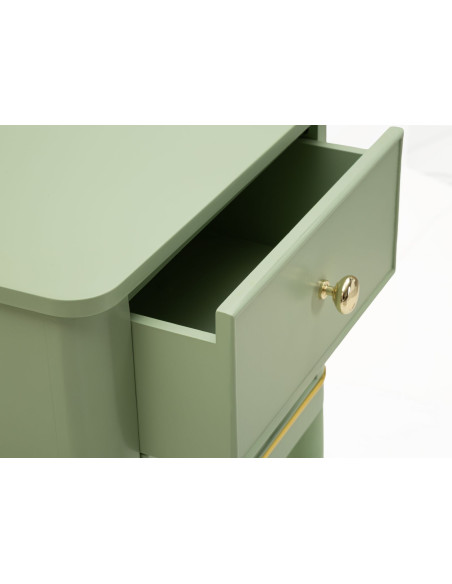 COMODINO CAMILLE VERDE CM 40X30X71 