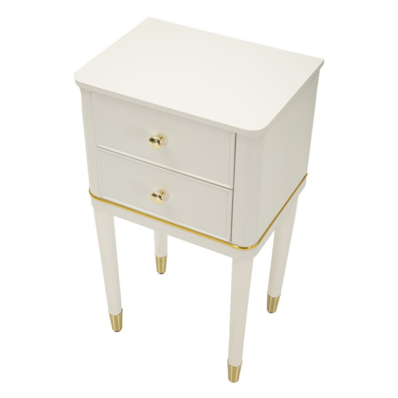 COMODINO CAMILLE BIANCO CM 40X30X71 