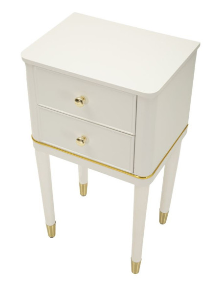 COMODINO CAMILLE BIANCO CM 40X30X71 